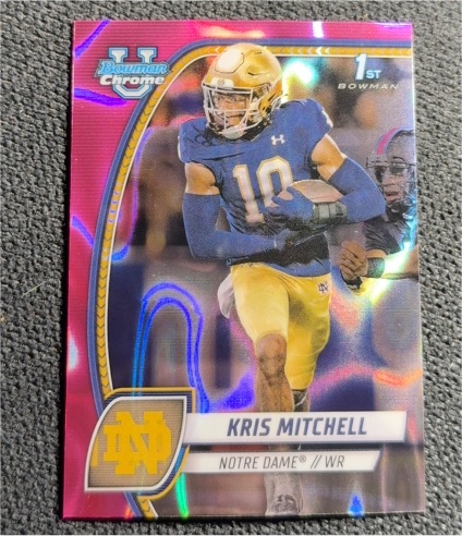 2024 Bowman University Chrome #117 Kris Mitchell — front