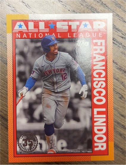 2025 Topps Series 2 1990 All-Star #90AS-35 Francisco Lindor — front