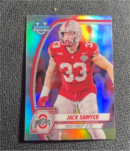 2024 Bowman University Chrome #79 Jack Sawyer — front