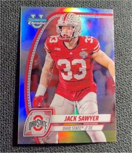 2024 Bowman Chrome University #79 Jack Sawyer — front