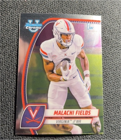 2024 Bowman Chrome University #124 Malachi Fields — front