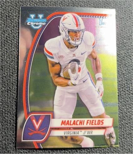 2024 Bowman Chrome University #124 Malachi Fields — front