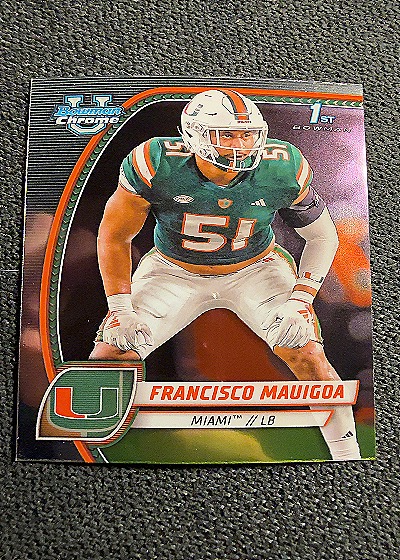 2024 Bowman University Chrome #30 Francisco Mauigoa — front