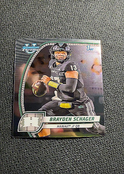 2024 Bowman University Chrome #25 Brayden Schager — front
