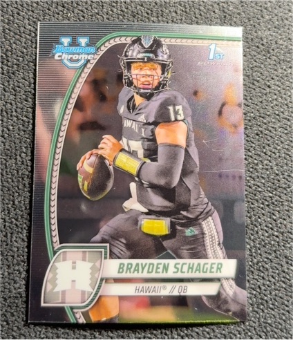 2024 Bowman Chrome University #25 Brayden Schager — front