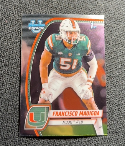 2024 Bowman Chrome University #30 Francisco Mauigoa — front
