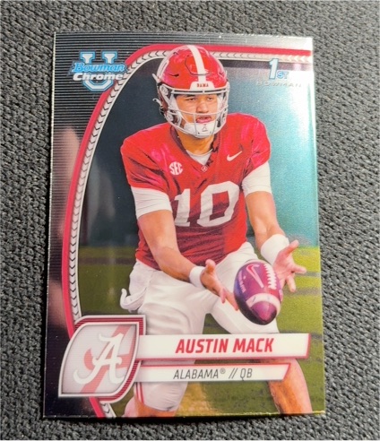 2024 Bowman University Chrome #87 Austin Mack — front
