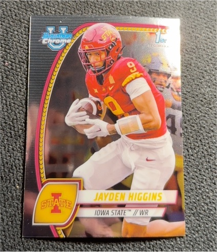 2024 Bowman Chrome University #94 Jayden Higgins — front