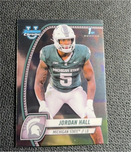 2024 Bowman University Chrome #104 Jordan Hall — front