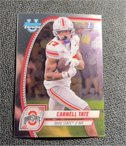2024 Bowman Chrome University #39 Carnell Tate — front