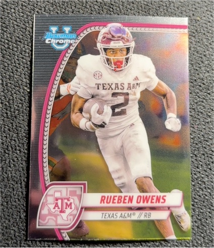2024 Bowman Chrome University #76 Rueben Owens — front