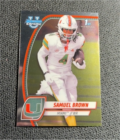 2024 Bowman Chrome University #159 Samuel Brown — front