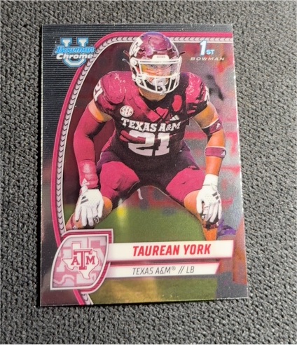 2024 Bowman Chrome University #168 Taurean York — front