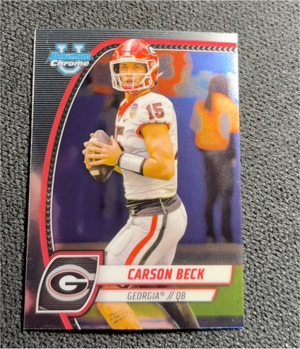 2024 Bowman Chrome University #2 Carson Beck — front