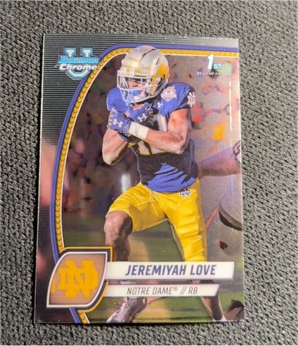 2024 Bowman Chrome University #100 Jeremiyah Love — front
