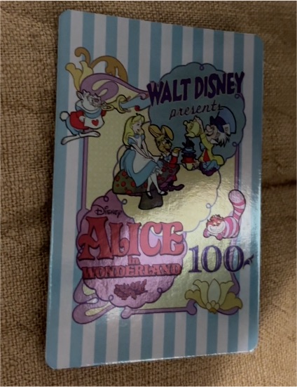 2023 Bandai Disney 100 Alice in Wonderland Foil Card — front