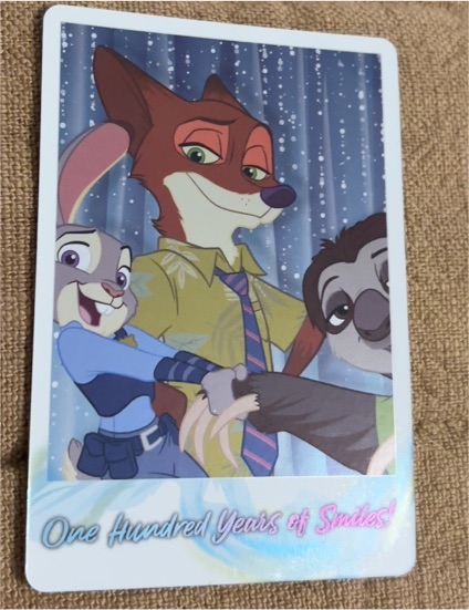 2023 Disney 100 Wonder Collection Bandai #DDS/S104-043S Judy Hopps, Nick Wilde, Flash — front