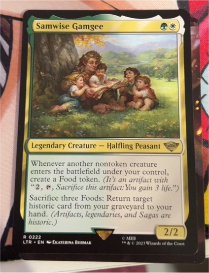 2023 Magic: The Gathering #222 Samwise Gamgee — front