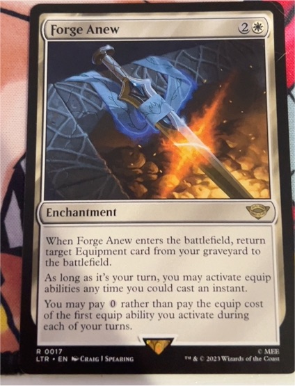 2023 Magic: The Gathering #0017 Forge Anew — front