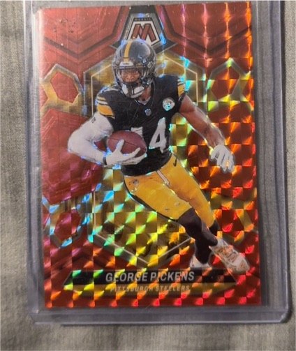 2024 Panini Mosaic Yellow Reactive #186 George Pickens — front
