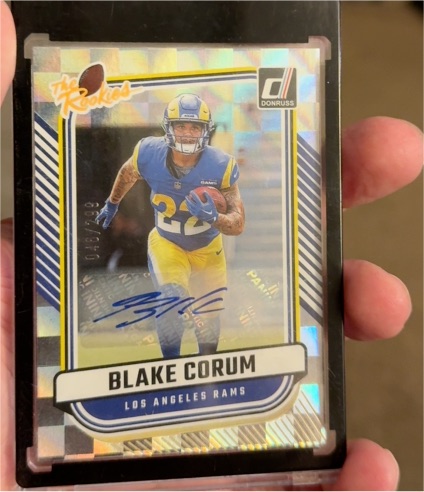 2024 Panini Donruss The Rookies #TR-29 Blake Corum Autograph — front