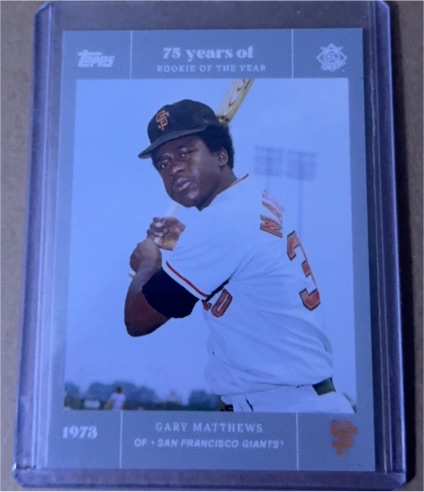 2022 Topps Rookie of the Year 75th Anniversary #16 Gary Matthews — front