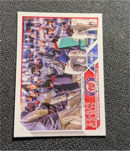 2023 Topps #316 Washington Nationals Team Card — front
