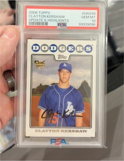2008 Topps Update & Highlights #UH240 Clayton Kershaw — front