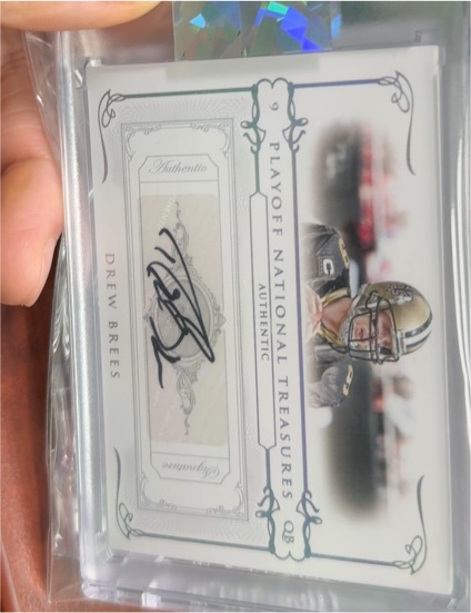 2007 Playoff National Treasures Drew Brees — front