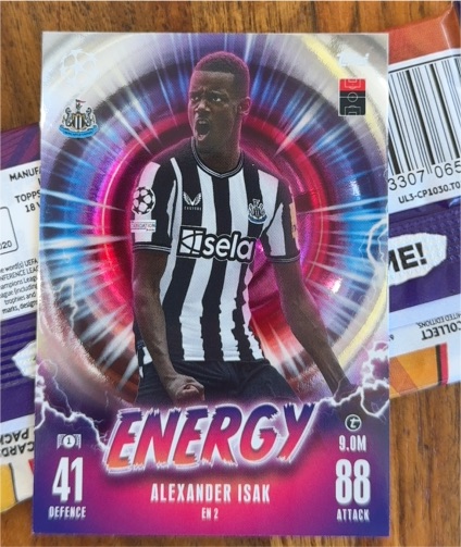 2023 Topps Match Attax #EN 2 Alexander Isak — front