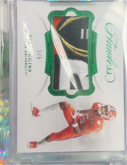 2023 Panini Flawless Rookie Patch Autographs Emerald #3 DJ Uiagalelei — front