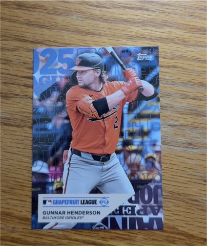 2025 Topps Series 1 #TG-12 Gunnar Henderson Grapefruit League — front