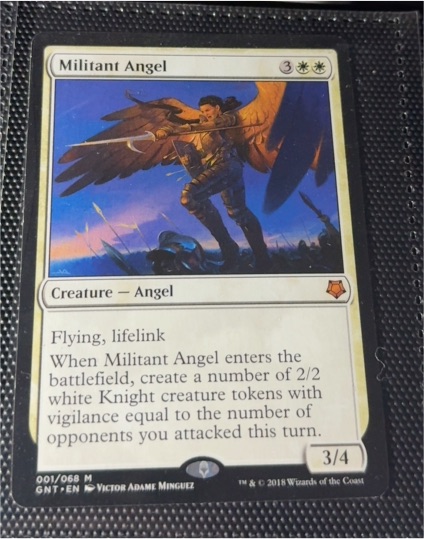 2018 Magic Game Night #001 Militant Angel — front