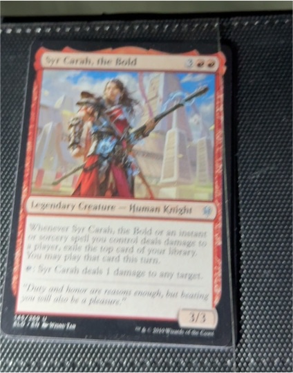 2019 Magic: The Gathering Throne of Eldraine #145 Syr Carah, the Bold — front