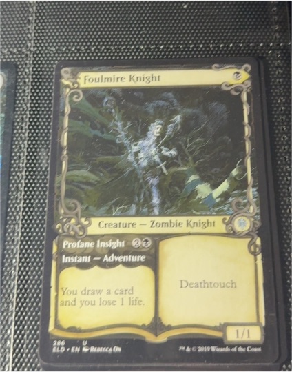 2019 Magic: The Gathering Throne of Eldraine #286 Foulmire Knight — front