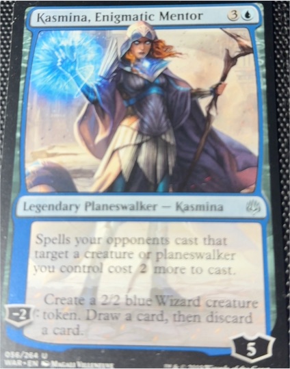 2019 War of the Spark #056 Kasmina, Enigmatic Mentor — front