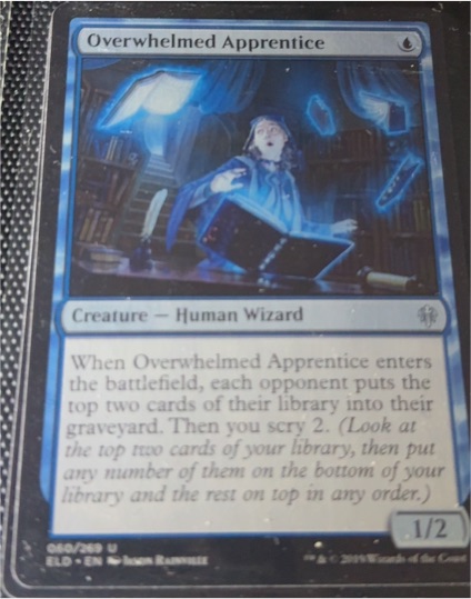 2019 Throne of Eldraine #60 Overwhelmed Apprentice — front
