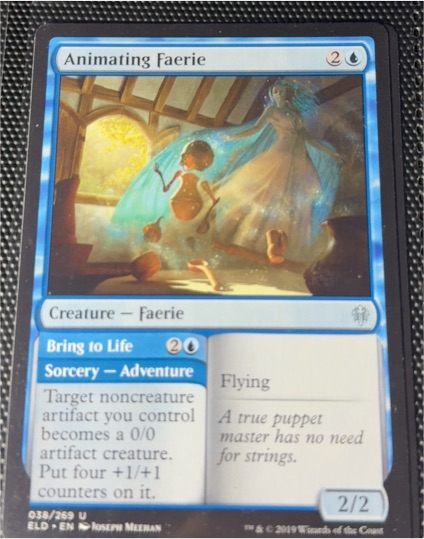 2019 Magic: The Gathering Throne of Eldraine #38 Animating Faerie — front