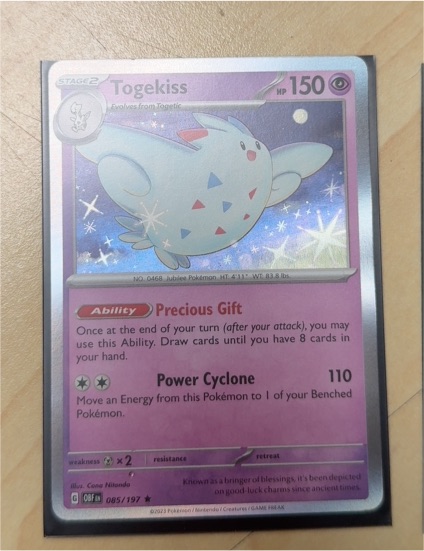 2023 Pokémon SV03 Obsidian Flames #085 Togekiss — front