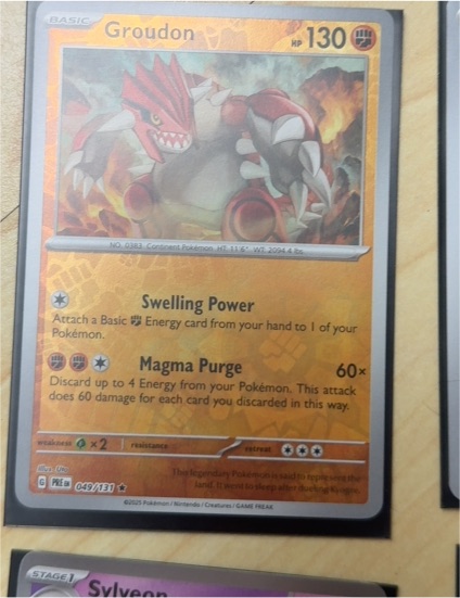 2025 Pokémon Prismatic Evolutions #049/131 Groudon — front