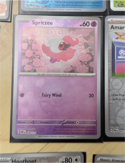 2025 Pokémon Prismatic Evolutions #38 Spritzee — front