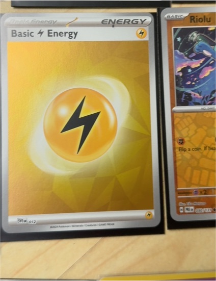 2022 Pokémon SVE #012 Basic Lightning Energy — front