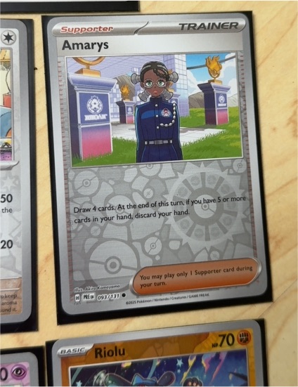 2025 Pokémon Sv: Prismatic Evolutions #093 Amarys — front