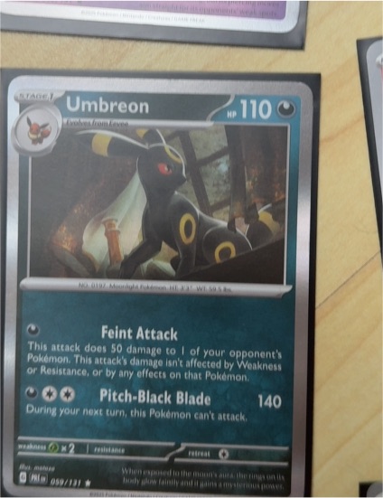 2025 Pokémon Prismatic Evolutions #059 Umbreon — front