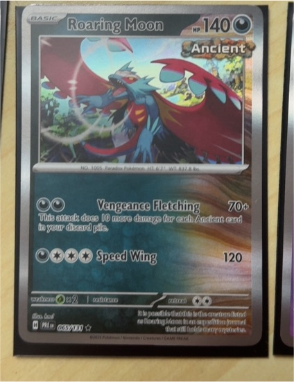 2025 Pokémon Prismatic Evolutions #065/131 Roaring Moon — front