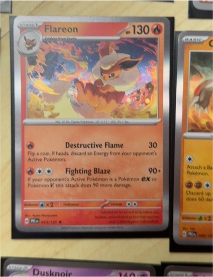 2022 Pokémon Scarlet & Violet Prismatic Evolutions #013 Flareon — front