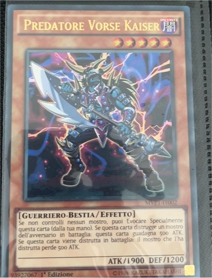 2016 Yu-Gi-Oh! MVP1-IT002 Predatore Vorse Kaiser — front