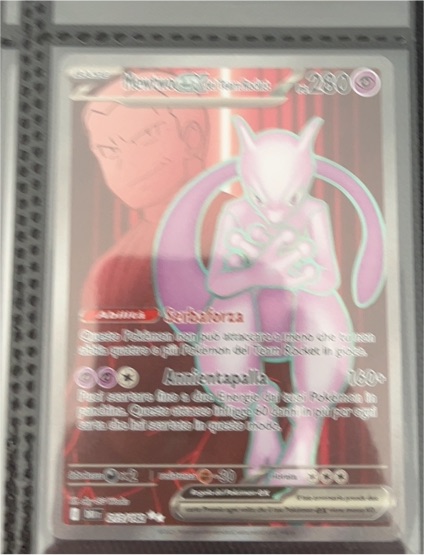 2022 Pokémon TCG Destined Rivals #213 Team Rocket's Mewtwo EX — front