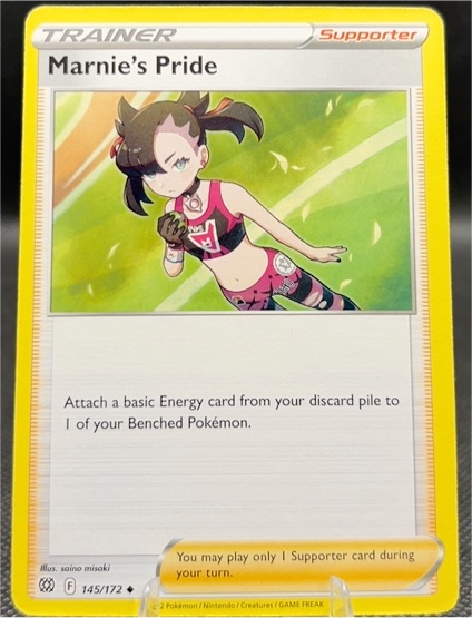 2022 Pokémon Brilliant Stars #145 Marnie's Pride — front