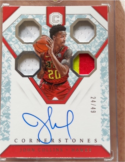 2018-19 Panini Cornerstones #CS-JCL John Collins — front